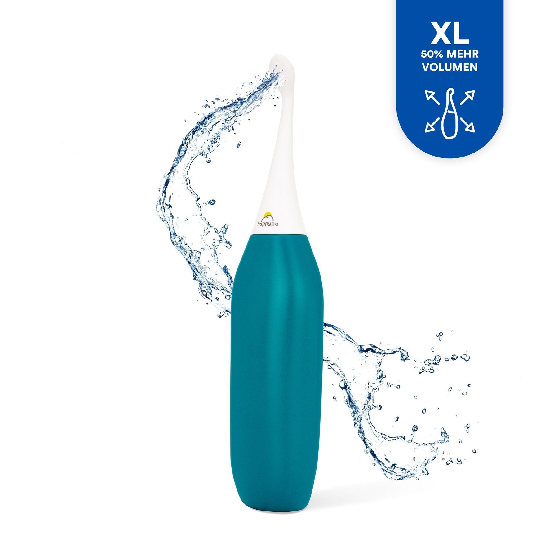 HappyPo Petrol XL Butt Shower (Pack of 1) l 50% More Volume l Easy-Bidet  2.0, X-Large (Pack of 1) - Gerbes Super Markets