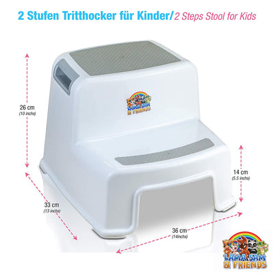 Zweistufiger Tritthocker für Kinder