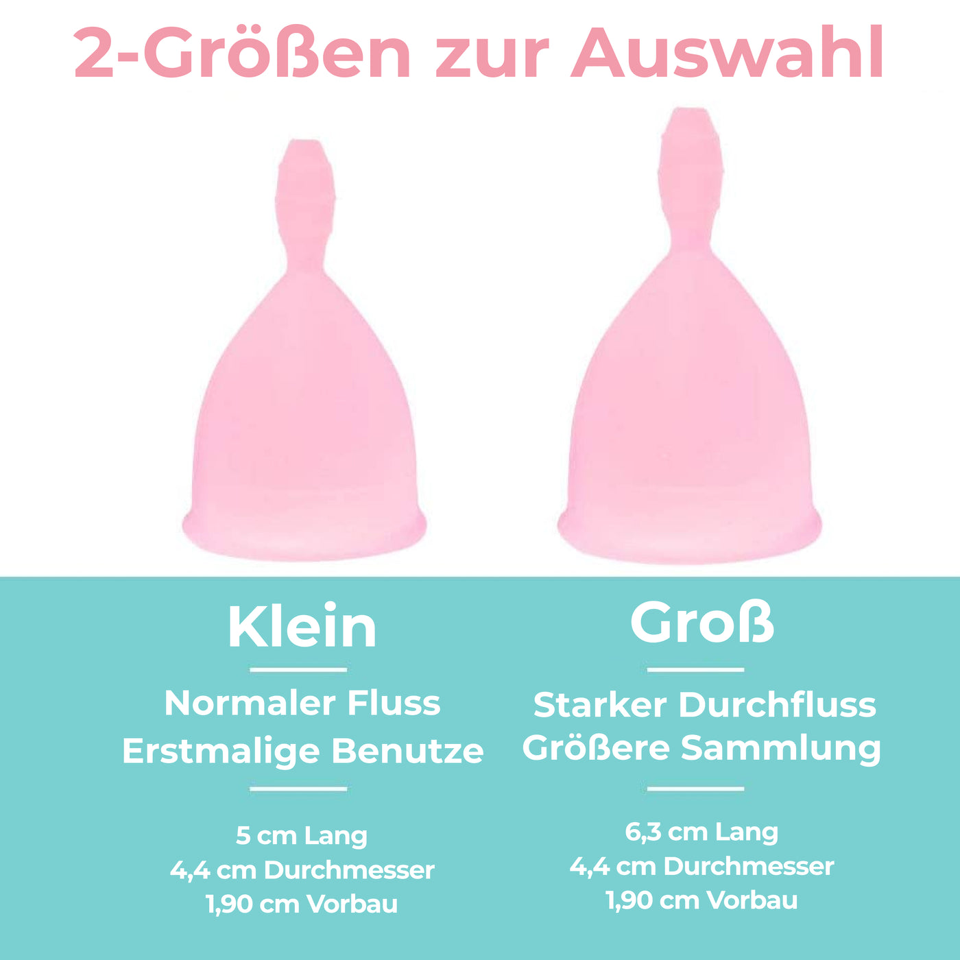 Menstruationstassen [2 Stück]