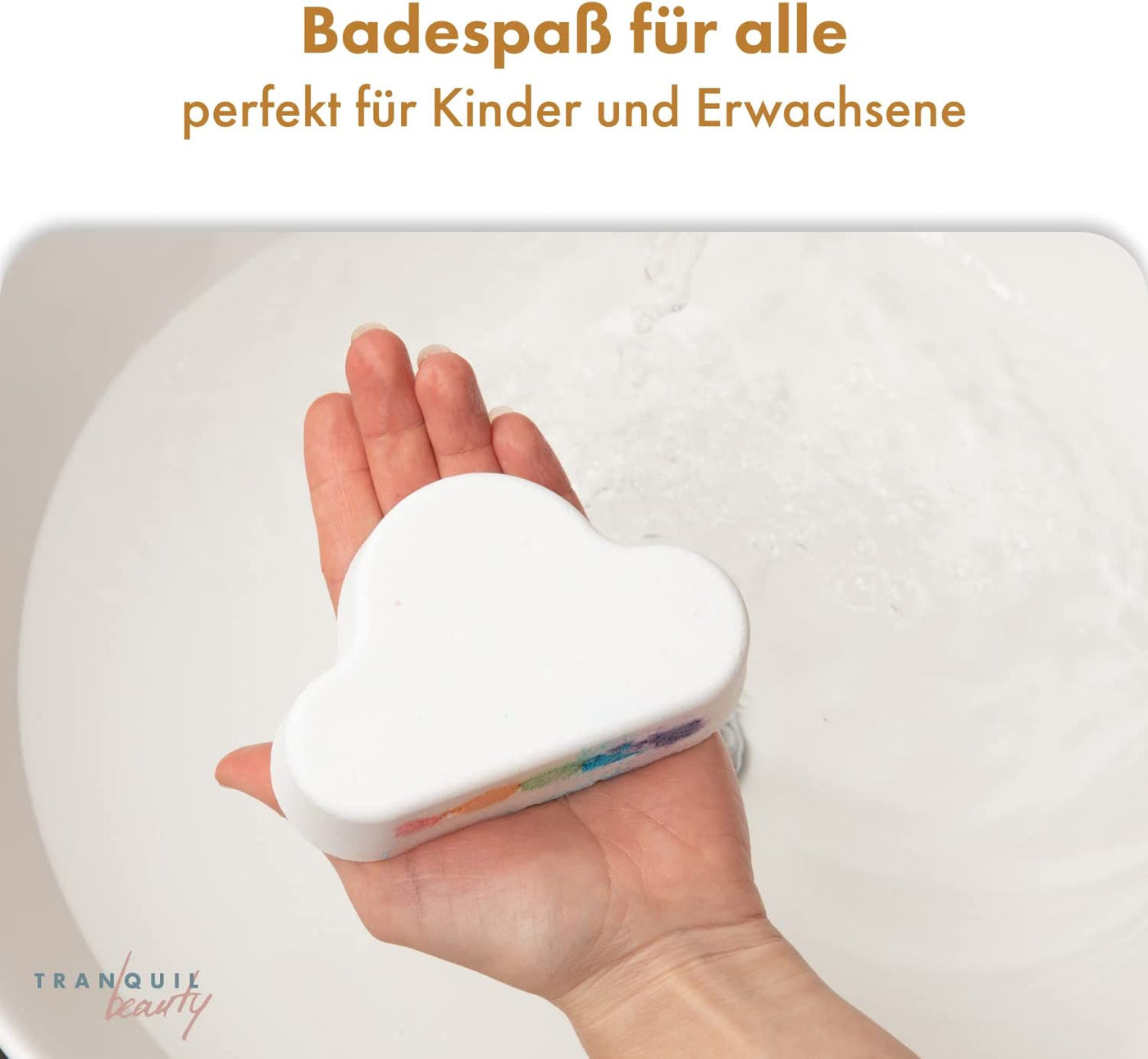 Magische Regenbogen Badebomben für Kinder [3 Stück]