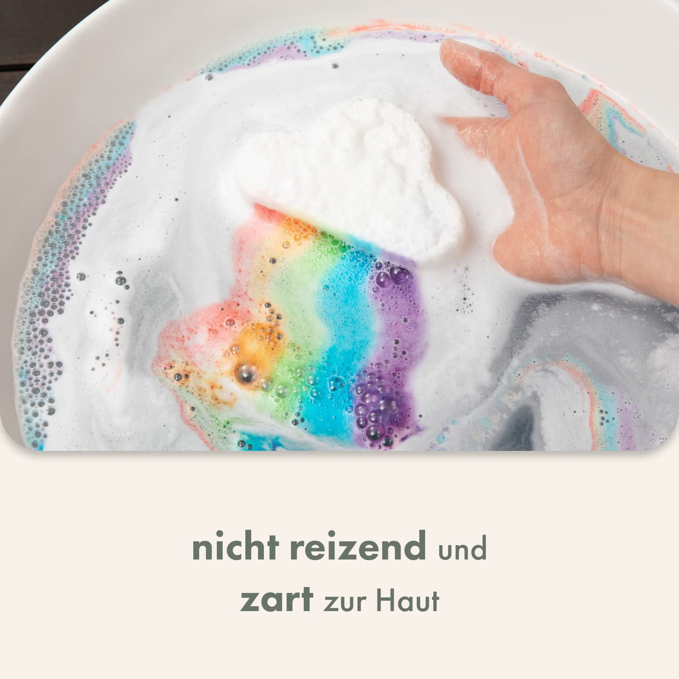 Magische Regenbogen Badebomben für Kinder [3 Stück]