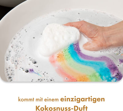 Magische Regenbogen Badebomben für Kinder [3 Stück]