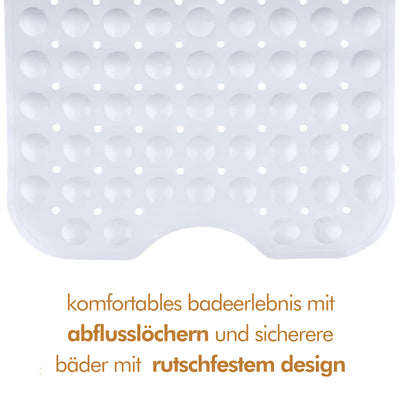 Rutschfeste Badewannenmatte (100 x 40 cm)